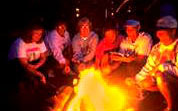 Campfire on the beach