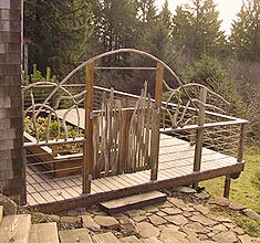 Custom split cedar gate
